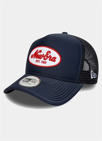 New Era Oval Patch Truckerkeps
